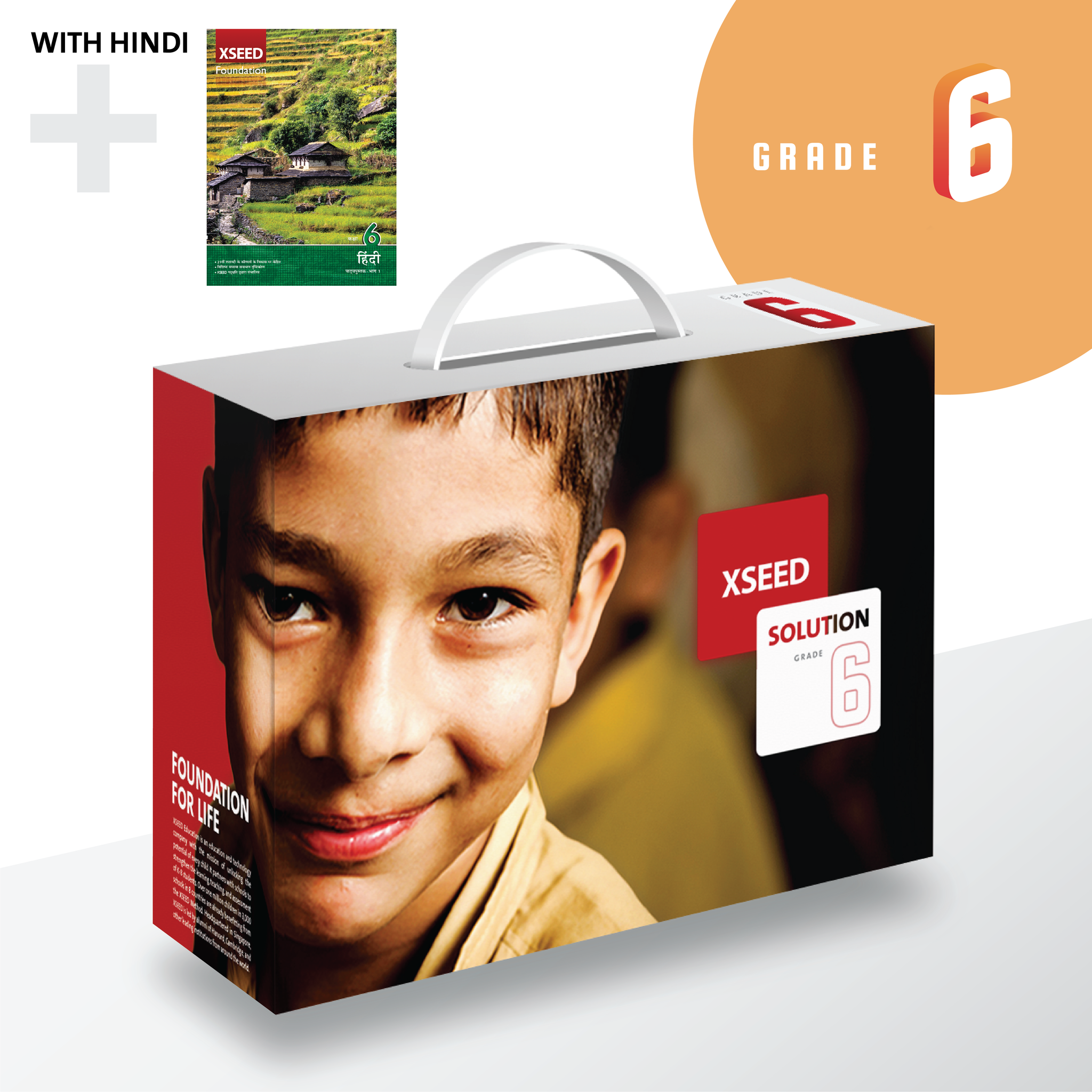 Grade 6 Book Set with Hindi, XSEED Learnometer, SuperTeacher