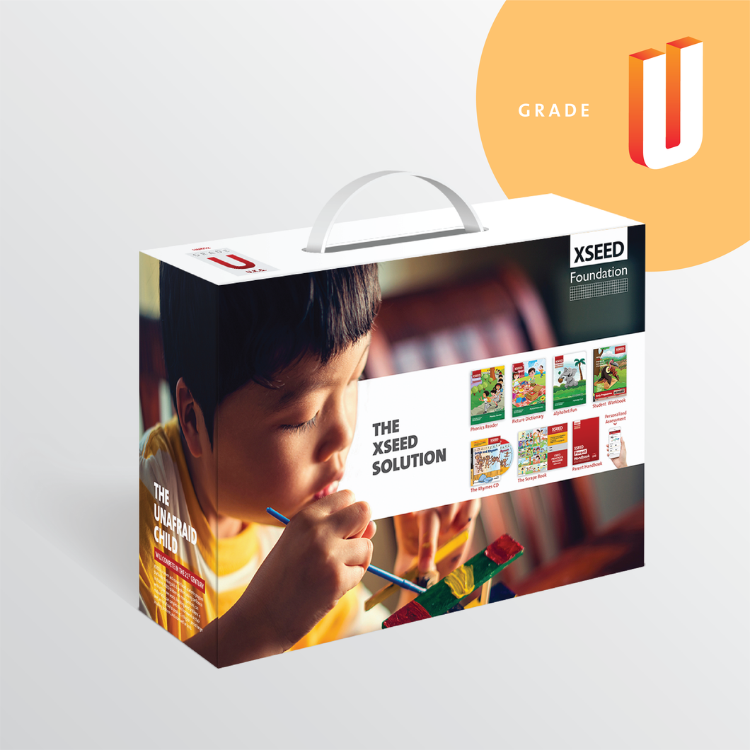 Foundation CBSE Upper Kindergarten Book Set (with Hindi), and XSEED Universal